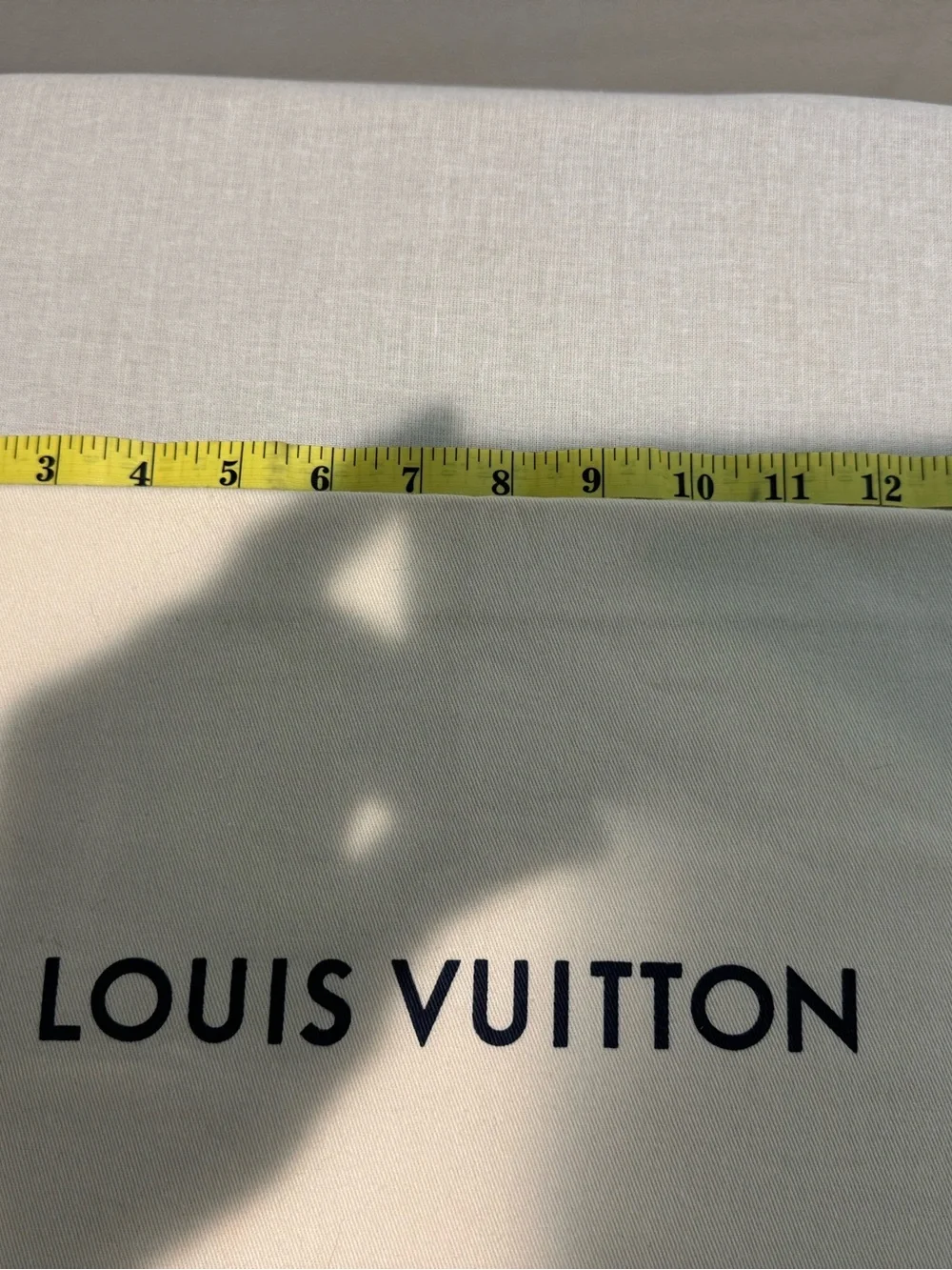 Louis Vuitton women’s Dust Bag - Cream with Black Logo